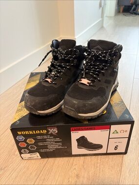 Workload Ladies Black Hiking Boots